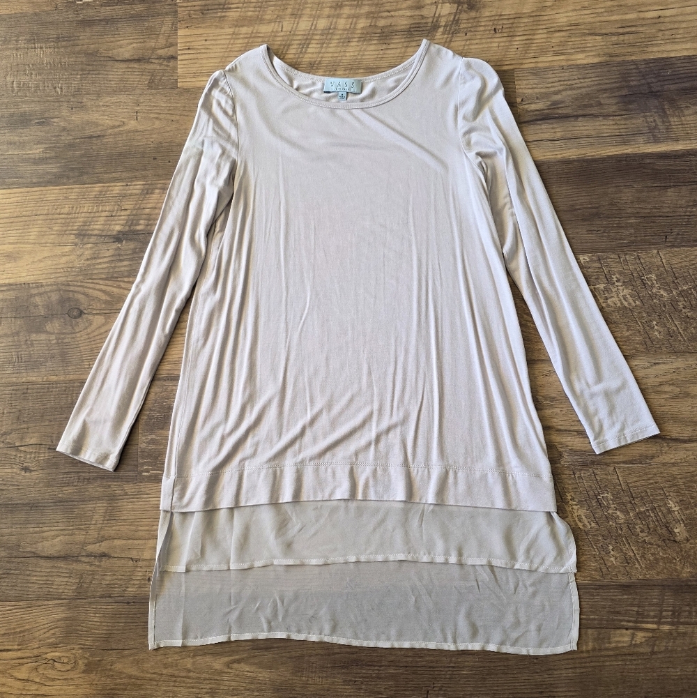 Elegant Cream Layered Women's Top
